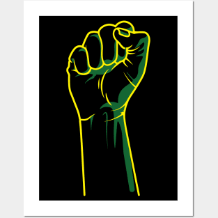 Justice Fist - Africa Colors Posters and Art